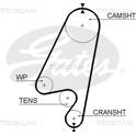 Timing Belt TRISCAN - 8645 5367xs