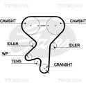 Timing Belt TRISCAN - 8645 5499xs