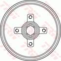 Brake Drum TRW - DB4134BR