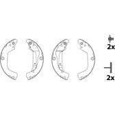 Bremsbackensatz TRW - GS8828