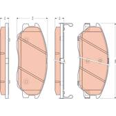 Bremsbeläge vorne TRW - GDB3412