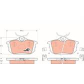 Bremsbelagsatz hinten TRW - GDB1314