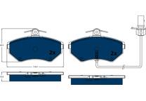Bremsbelagsatz hinten