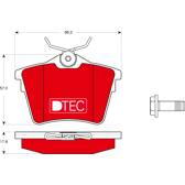 Bremsbelagsatz hinten TRW - GDB1596DTE