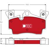 Bremsbelagsatz hinten TRW - GDB1652DTE
