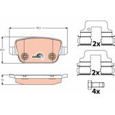 Bremsbelagsatz hinten TRW - GDB1732