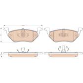 Bremsbelagsatz hinten TRW - GDB1754
