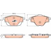 Bremsbelagsatz hinten TRW - GDB2034