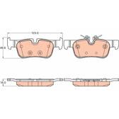 Bremsbelagsatz hinten TRW - GDB2063