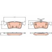 Bremsbelagsatz hinten TRW - GDB2194