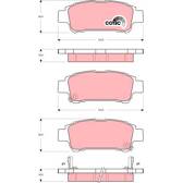 Bremsbelagsatz hinten TRW - GDB3249