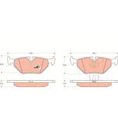 Bremsbelagsatz hinten TRW - GDB917