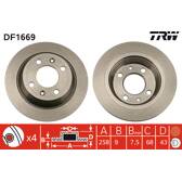 Bremssatz (2 Bremsscheiben) TRW - DF1669