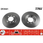 Bremssatz (2 Bremsscheiben) TRW - DF2581