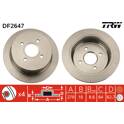 Bremssatz (2 Bremsscheiben) TRW - DF2647