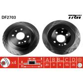 Bremssatz (2 Bremsscheiben) TRW - DF2703