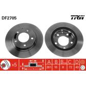 Bremssatz (2 Bremsscheiben) TRW - DF2705