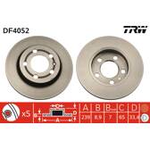 Bremssatz (2 Bremsscheiben) TRW - DF4052