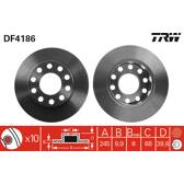 Bremssatz (2 Bremsscheiben) TRW - DF4186