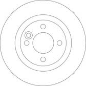 Bremssatz (2 Bremsscheiben) TRW - DF4198