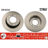 Bremssatz (2 Bremsscheiben) TRW - DF4234