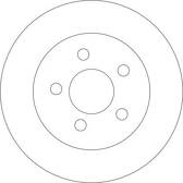 Bremssatz (2 Bremsscheiben) TRW - DF4336