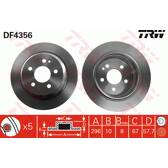 Bremssatz (2 Bremsscheiben) TRW - DF4356