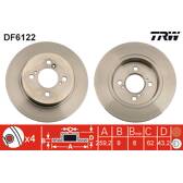 Bremssatz (2 Bremsscheiben) TRW - DF6122