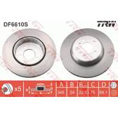 Bremsscheibe (pro Einheit) TRW - DF6610S