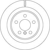 Bremssatz (2 Bremsscheiben) TRW - DF6755