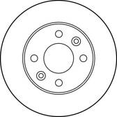 Bremssatz (2 Bremsscheiben) TRW - DF1016