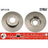 Bremssatz (2 Bremsscheiben) TRW - DF1119
