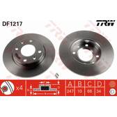 Bremssatz (2 Bremsscheiben) TRW - DF1217