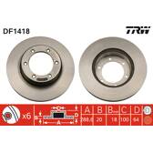 Bremssatz (2 Bremsscheiben) TRW - DF1418