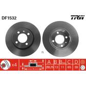 Bremssatz (2 Bremsscheiben) TRW - DF1532