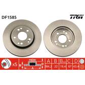 Bremssatz (2 Bremsscheiben) TRW - DF1585