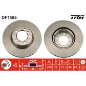 Bremssatz (2 Bremsscheiben) TRW - DF1586