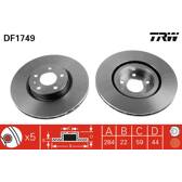 Bremssatz (2 Bremsscheiben) TRW - DF1749