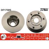 Bremsscheibe (pro Einheit) TRW - DF1758S