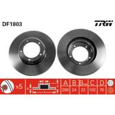 Bremssatz (2 Bremsscheiben) TRW - DF1803