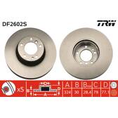 Bremsscheibe (pro Einheit) TRW - DF2602S