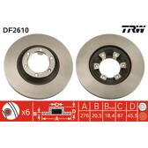 Bremssatz (2 Bremsscheiben) TRW - DF2610