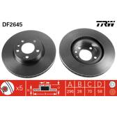 Bremssatz (2 Bremsscheiben) TRW - DF2645