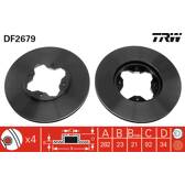 Bremssatz (2 Bremsscheiben) TRW - DF2679