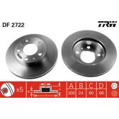Bremssatz (2 Bremsscheiben) TRW - DF2722