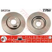 Bremssatz (2 Bremsscheiben) TRW - DF2734