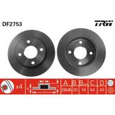Bremssatz (2 Bremsscheiben) TRW - DF2753