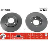 Bremssatz (2 Bremsscheiben) TRW - DF2780