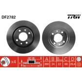 Bremssatz (2 Bremsscheiben) TRW - DF2782