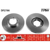 Bremssatz (2 Bremsscheiben) TRW - DF2786